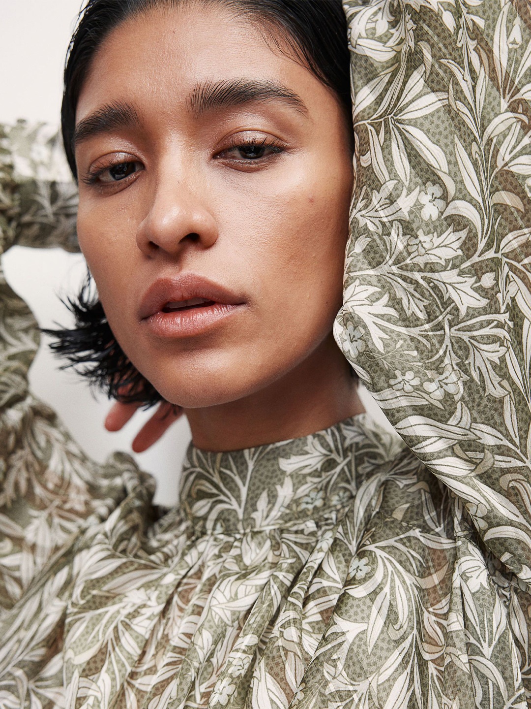 

H&M Patterned Blouse, Green