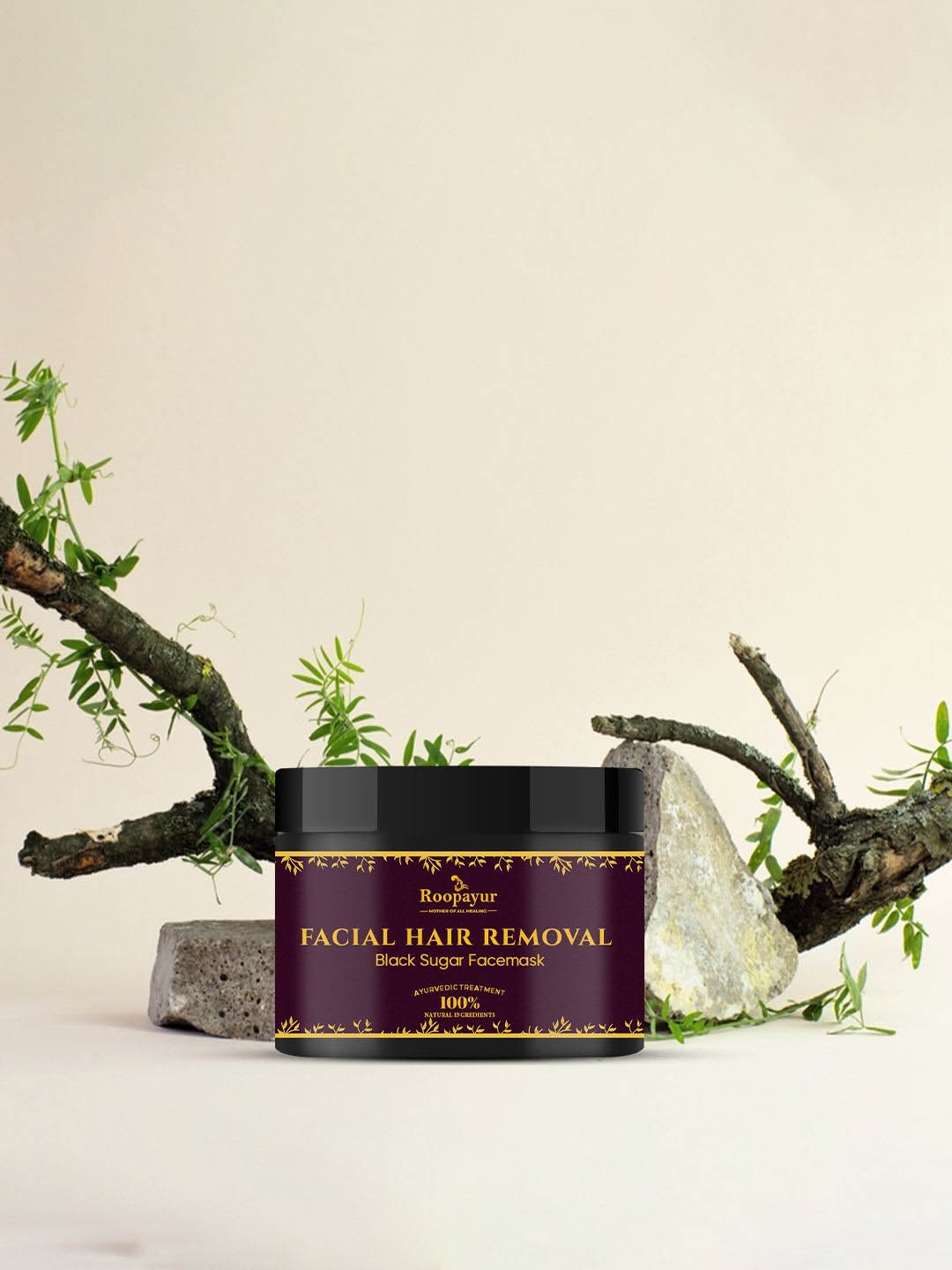 

ROOPAYUR Facial Hair Removal Mask - 50 g, Brown