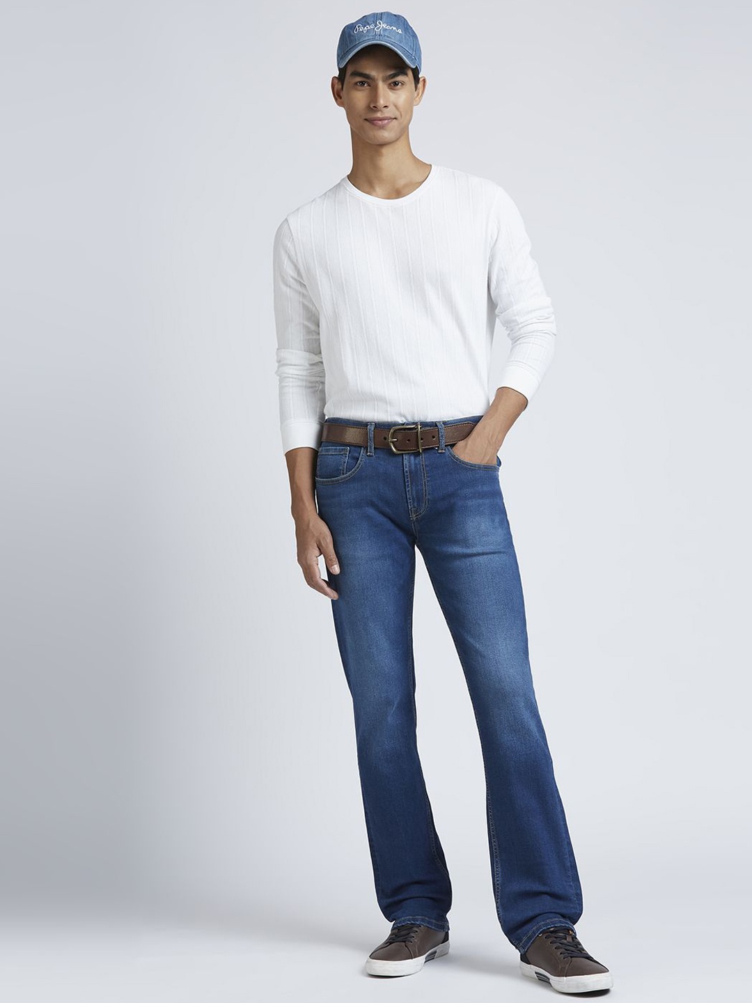 

Pepe Jeans Men Holborne Light Faded Stretchable Jeans, Blue