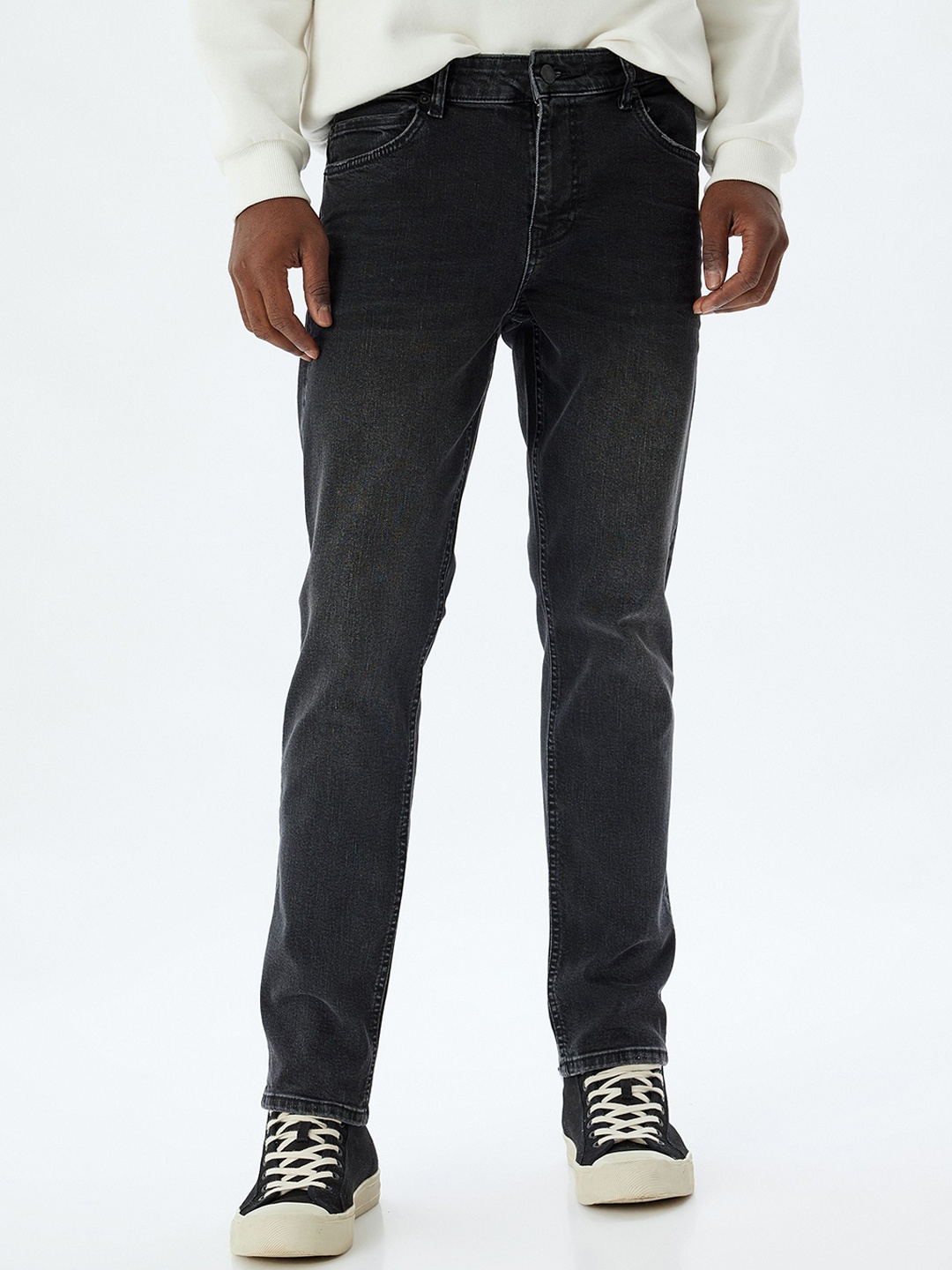 

Koton Men Mid-Rise Regular Fit Jeans, Coral