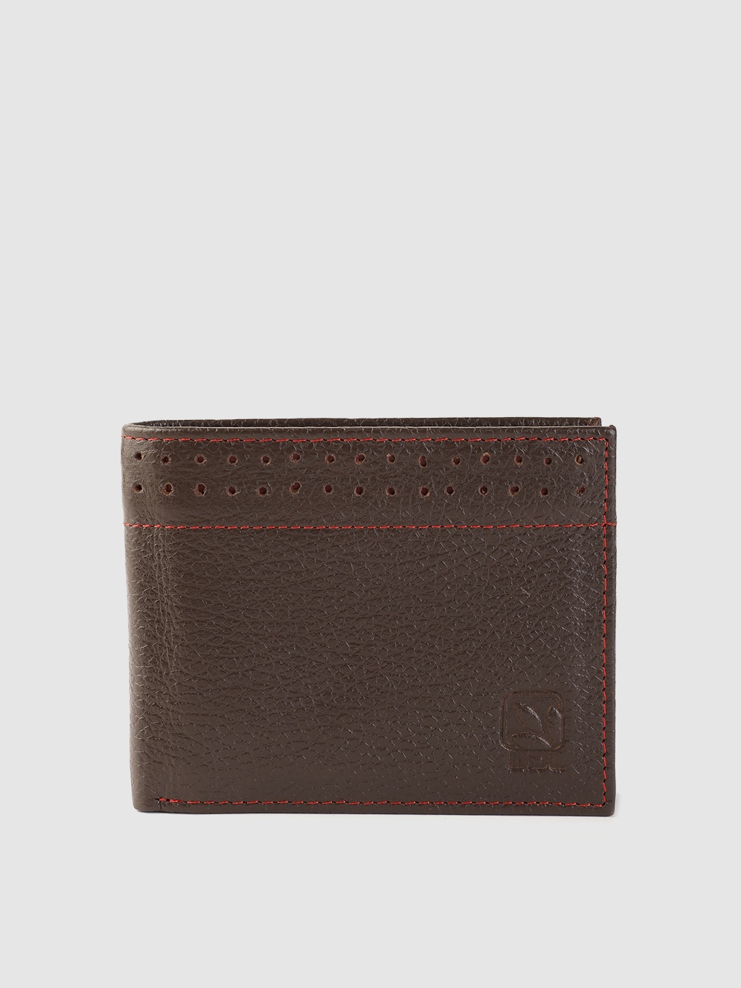 

Woodland Men Leather Two Fold Wallet, Brown