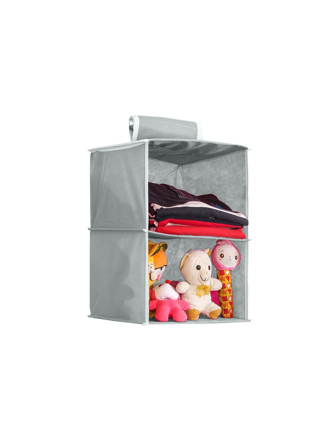 

prettykrafts Grey & White Reusable Multi-Utility Organiser