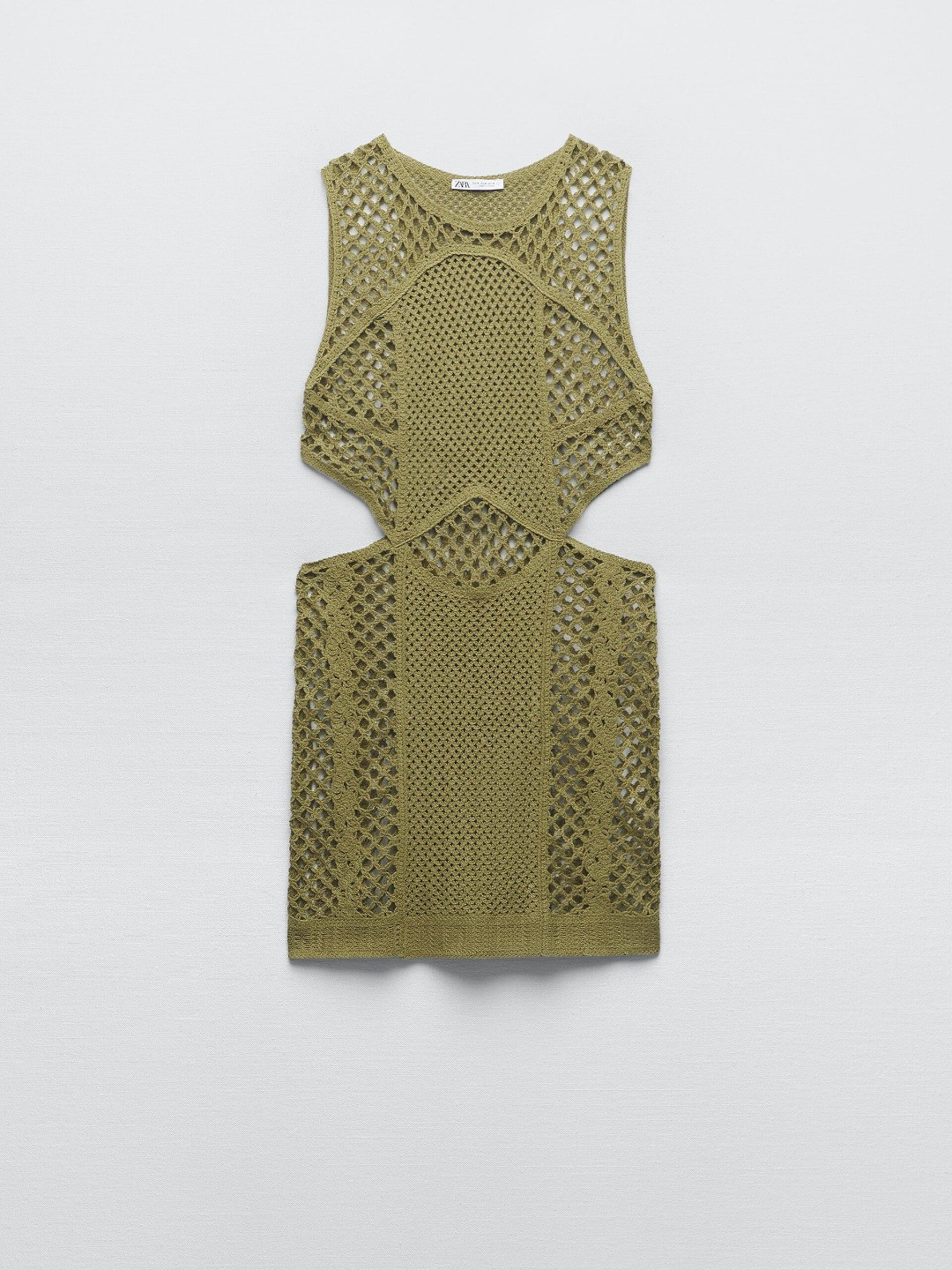 

ZARA Women Khaki Dress