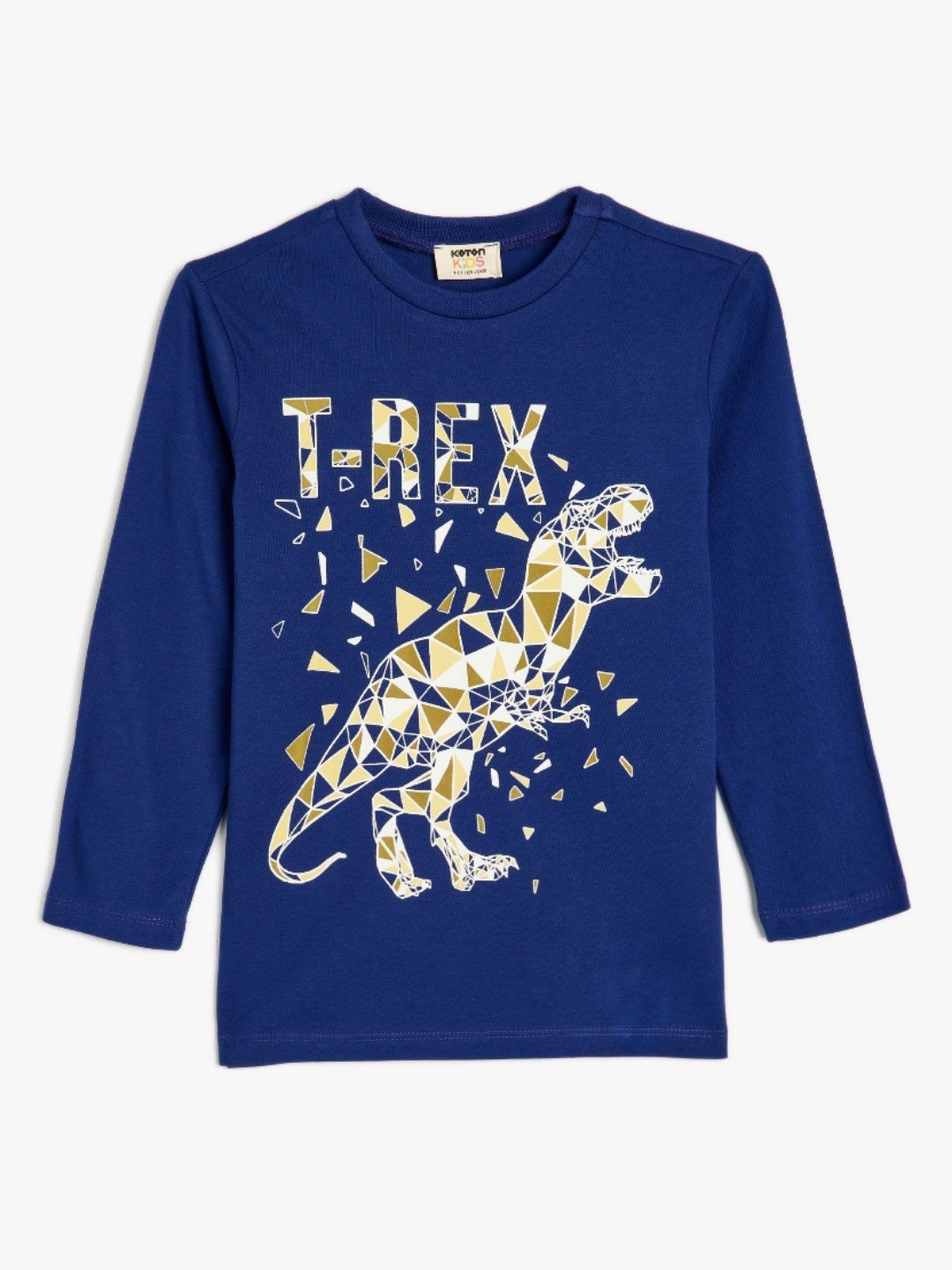 

Koton Boys Graphic Printed Round Neck Cotton T-shirt, Blue