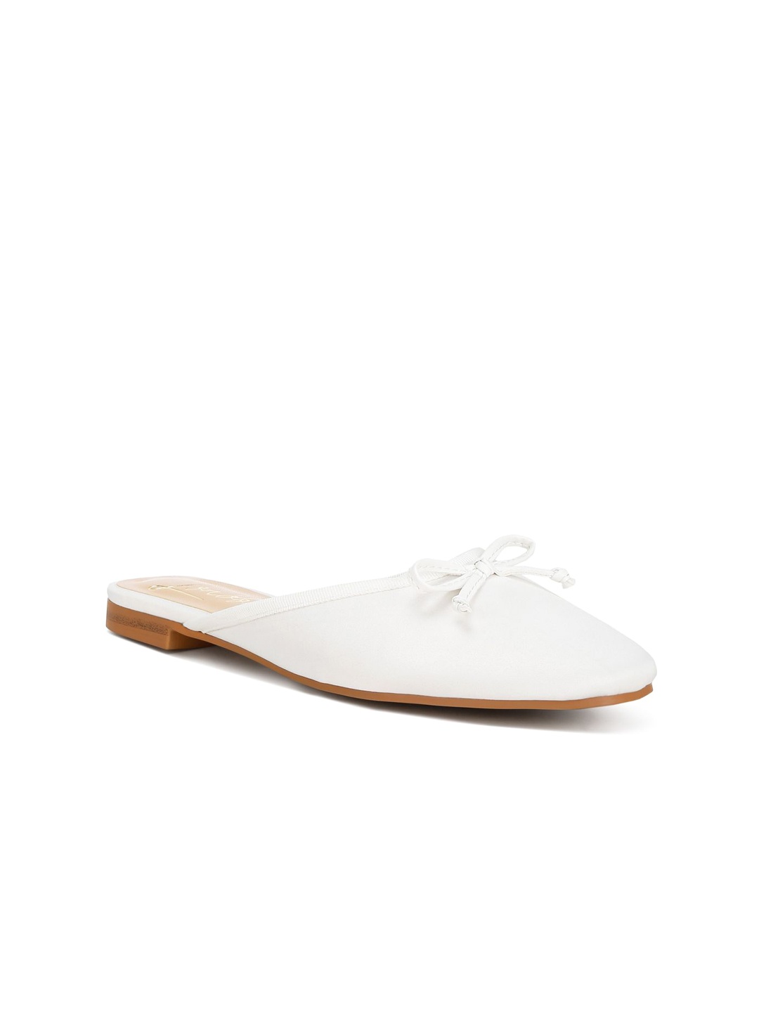 

RAG & CO Women Solid Casual Mules, White