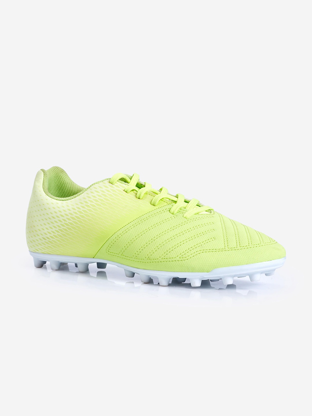 

Kipsta By Decathlon Men Yellow Agility 140 Firm Ground Football Shoes, Green