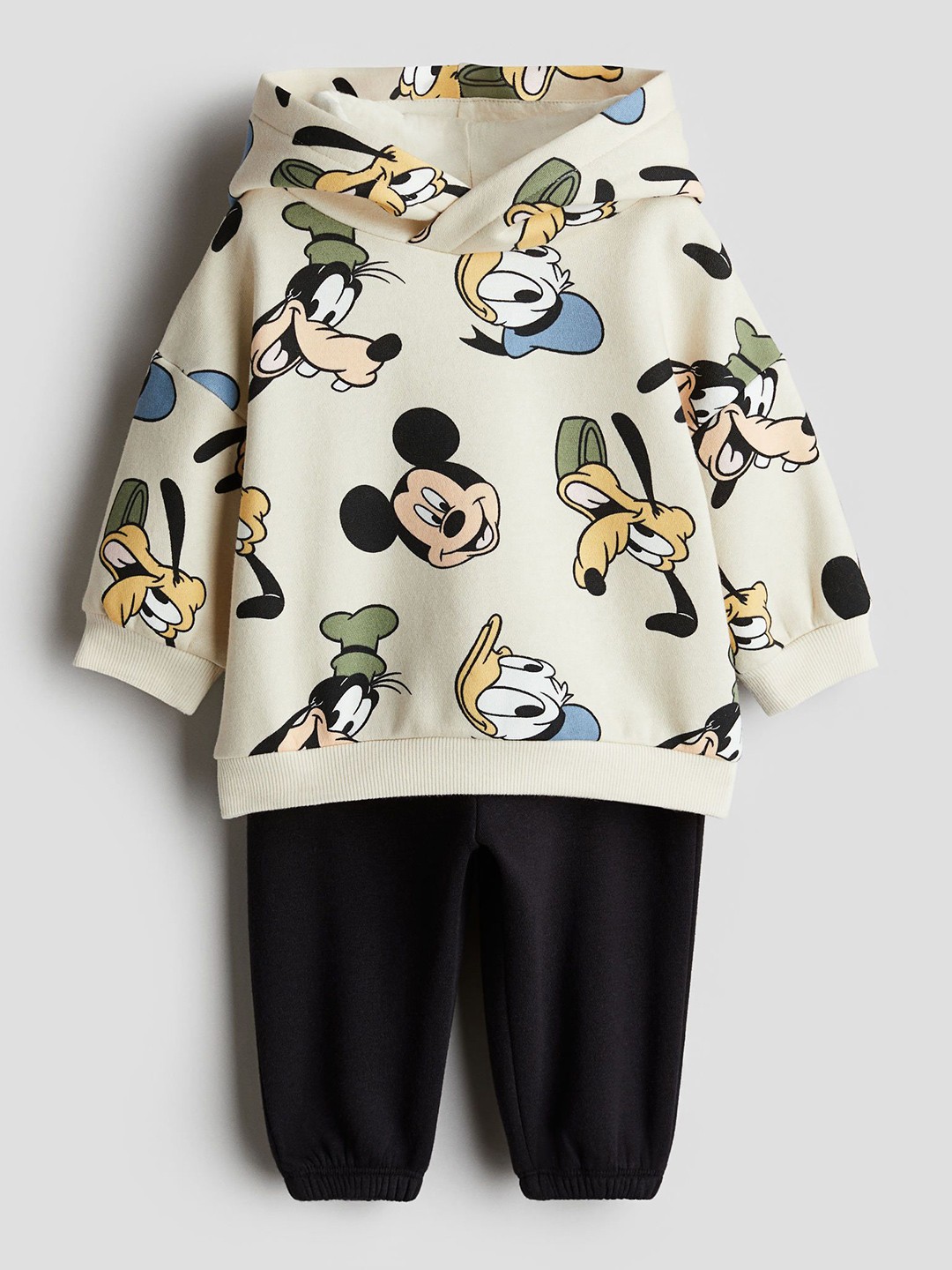 

H&M Boys 2-Piece Printed Sweatshirt Set, Black