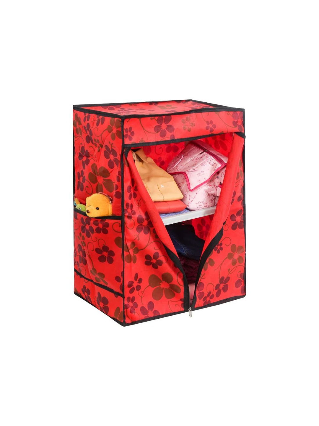 

prettykrafts Red & Black Printed Reusable Shoes Organisers