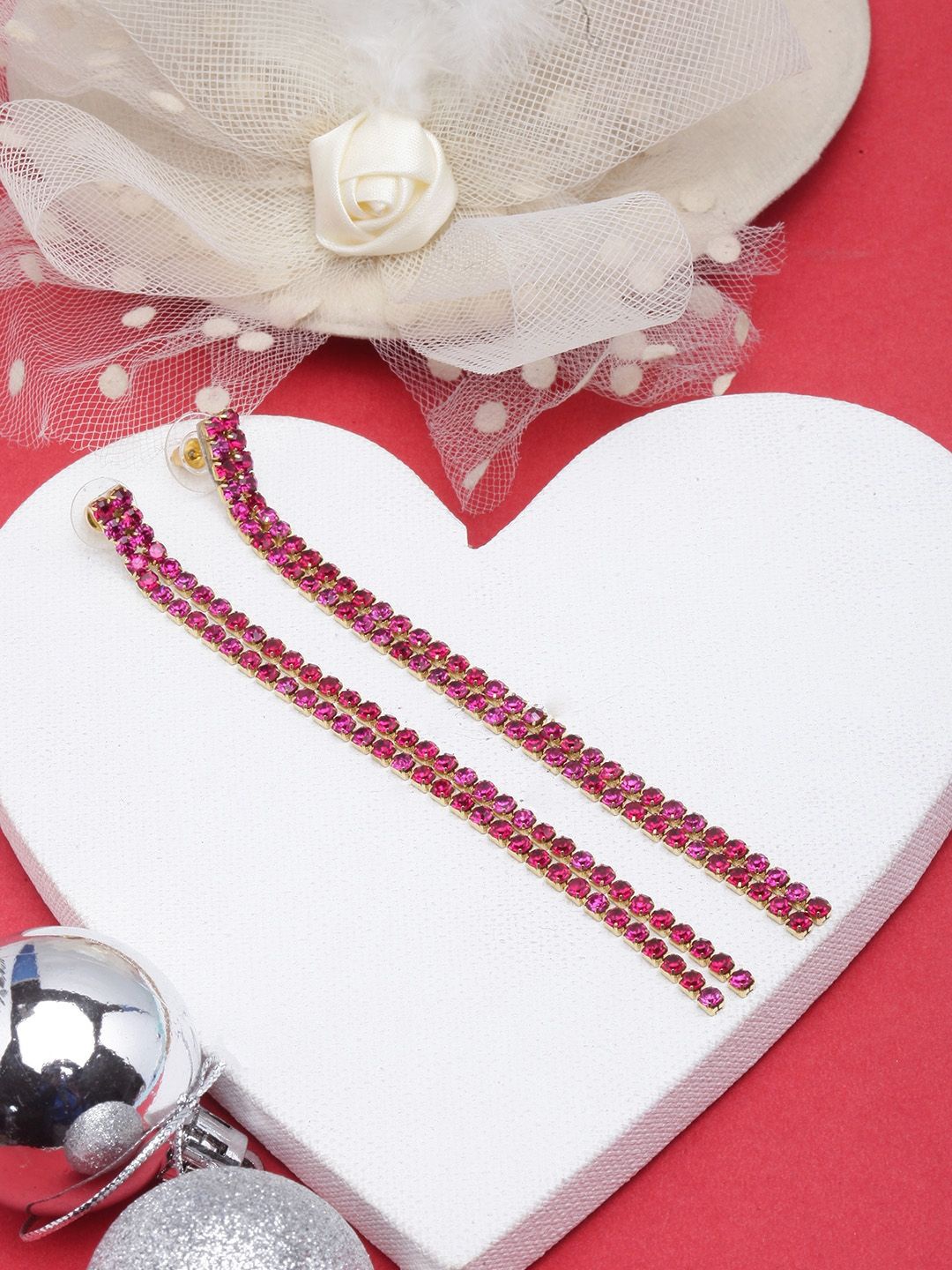 

KPOP Gold Plated Rhinestone Contemporary Drop Earrings