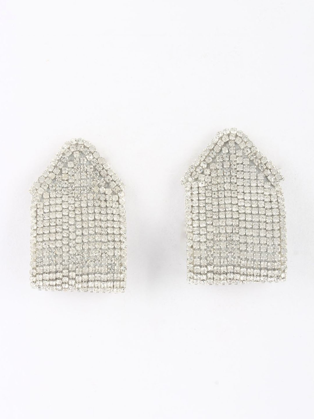 

KPOP Silver-Plated Rhinestone Contemporary Studs