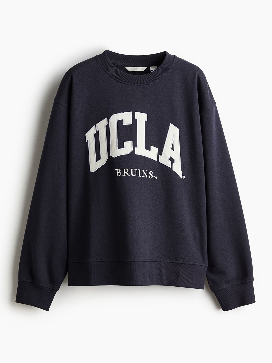 

H&M Motif-Detail Sweatshirt, Blue