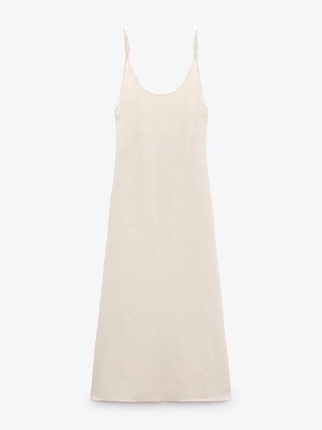 

ZARA Women Beige Dress