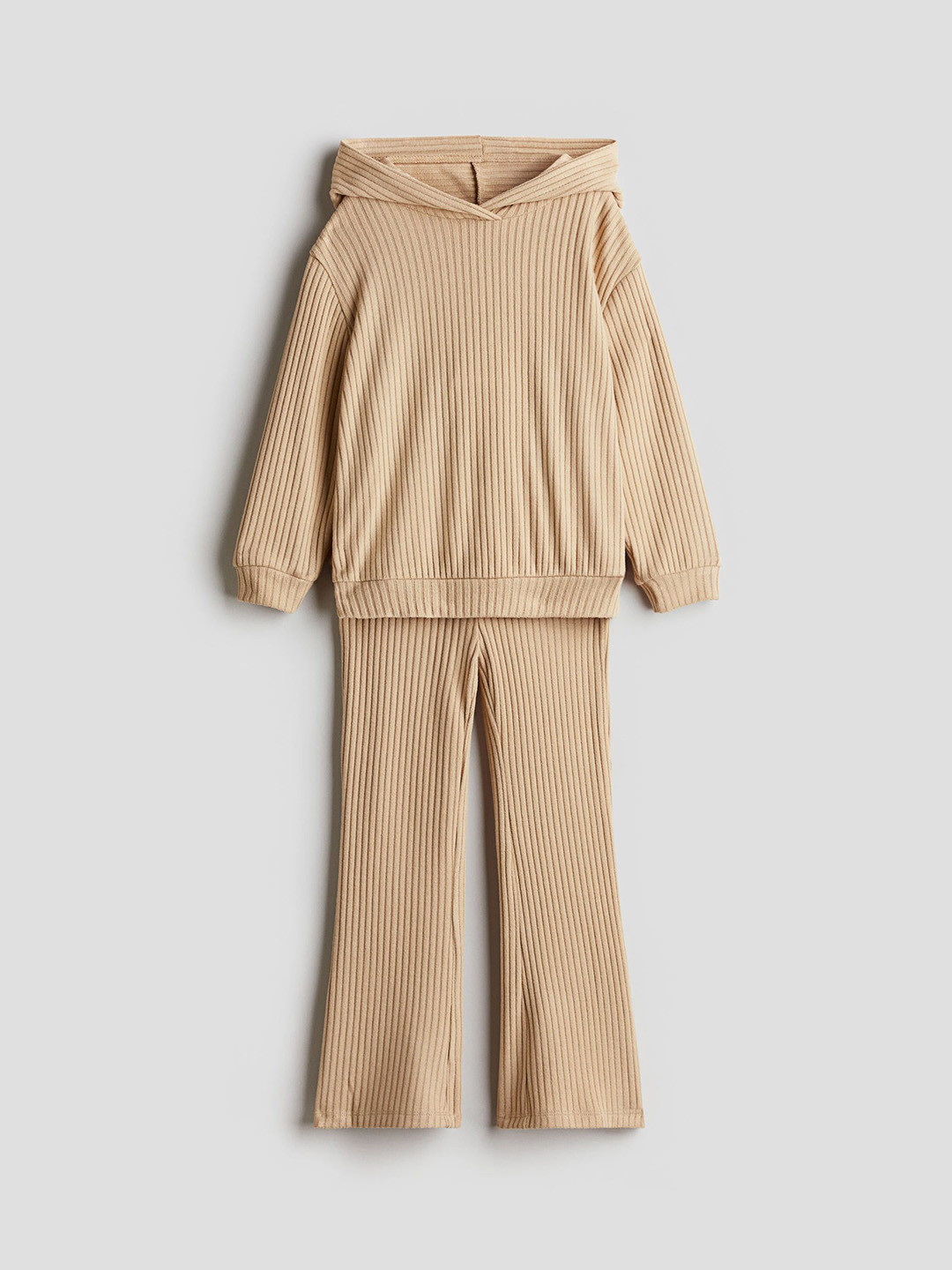 

H&M Girls 2-piece hoodie and leggings set, Beige