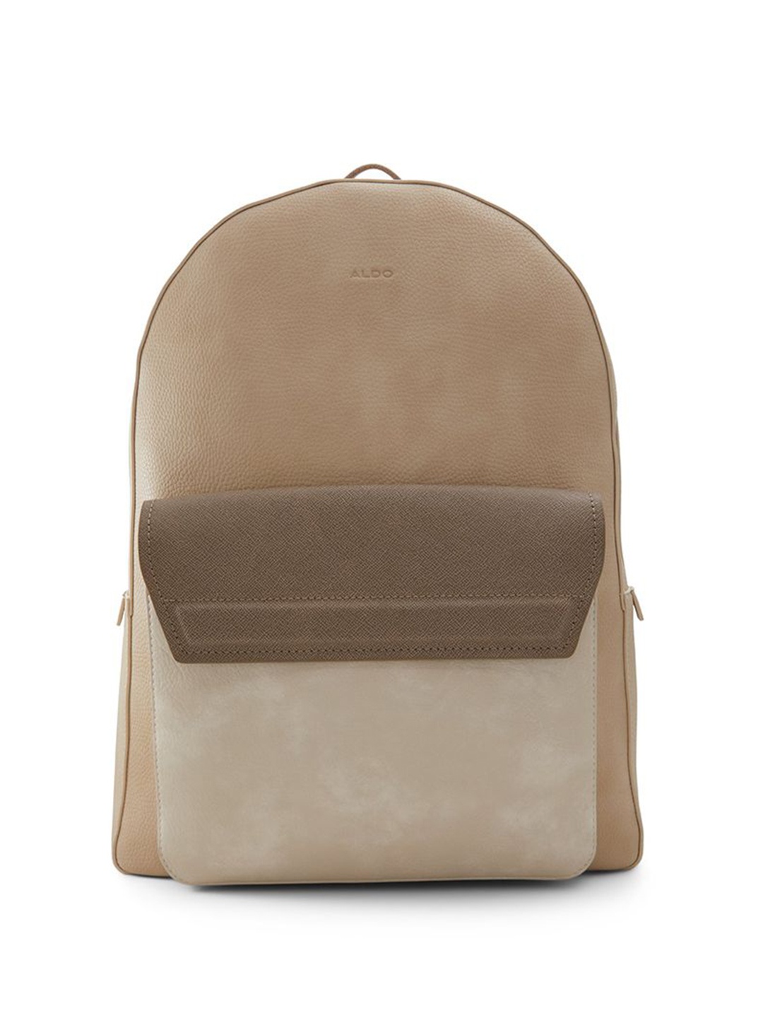 

ALDO Men Textured Up to 15 inch Ergonomic Backpack, Beige