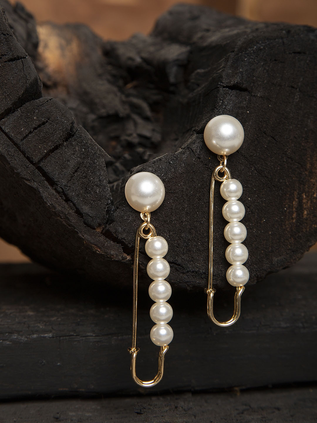 

KPOP Contemporary Drop Earrings, Gold