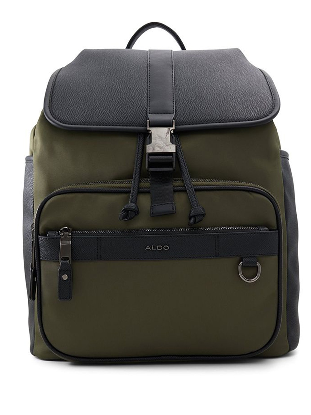 

ALDO Men Colourblocked Ergonomic Up To 15 Inch Backpack, Green
