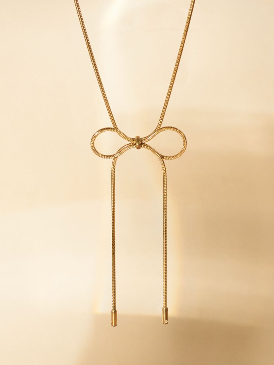 

SALTY Chic Bow Stainless Steel Necklace, Gold