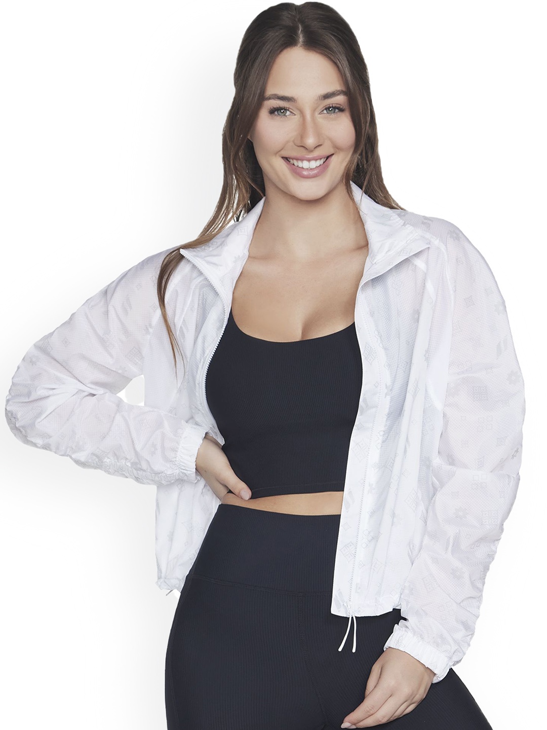 

Skechers Goshield Lite Diamond Women Long Sleeves Jackets, White