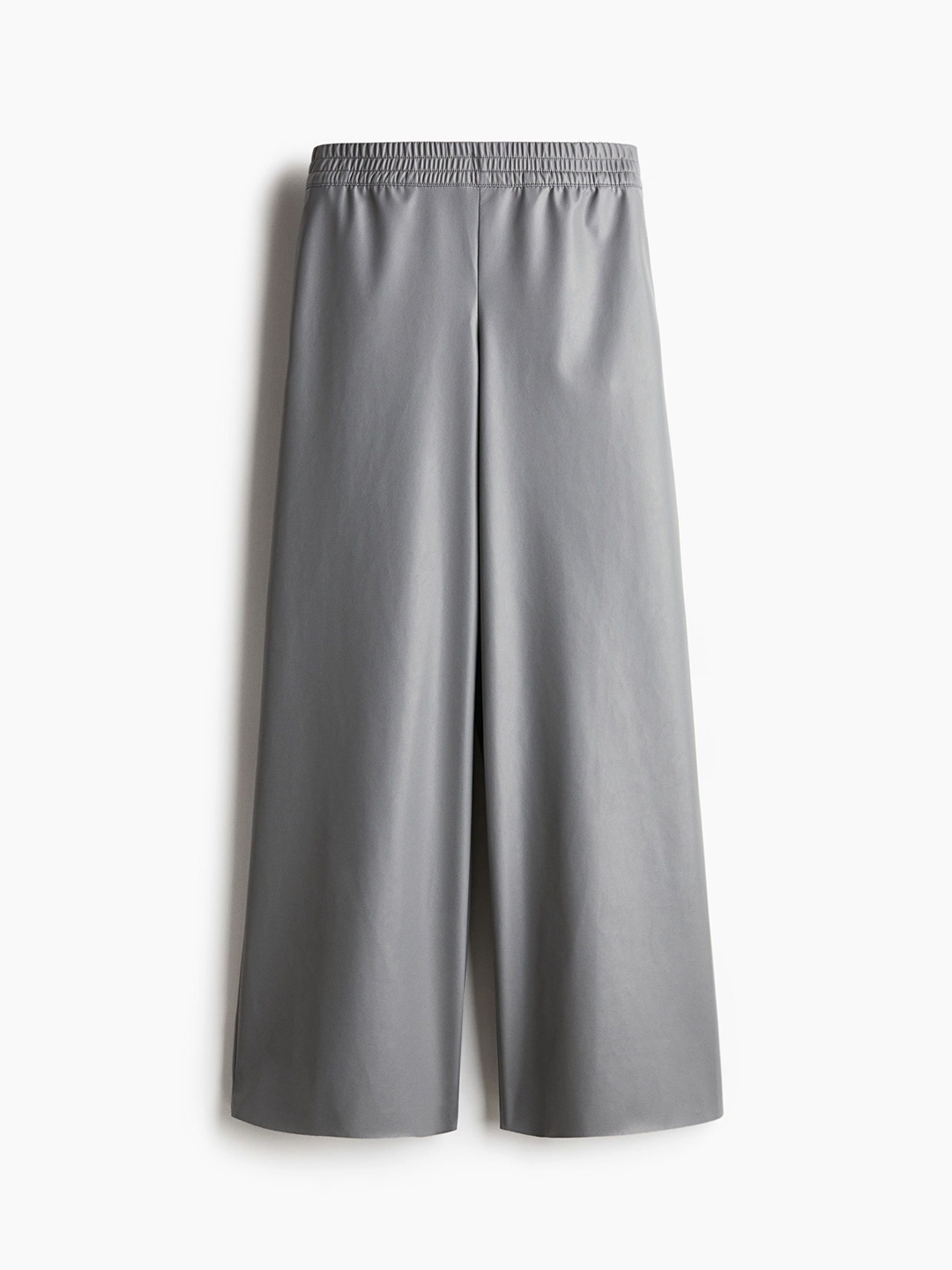 

H&M Women Wide Coated Joggers, Grey
