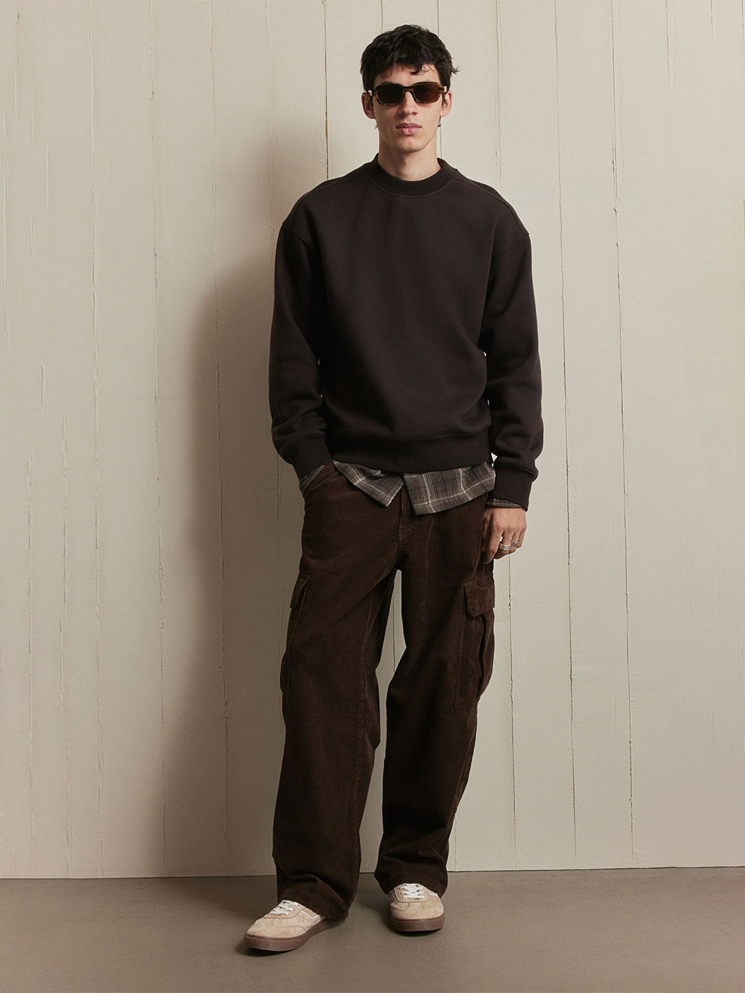 

H&M Loose Fit Sweatshirt, Brown