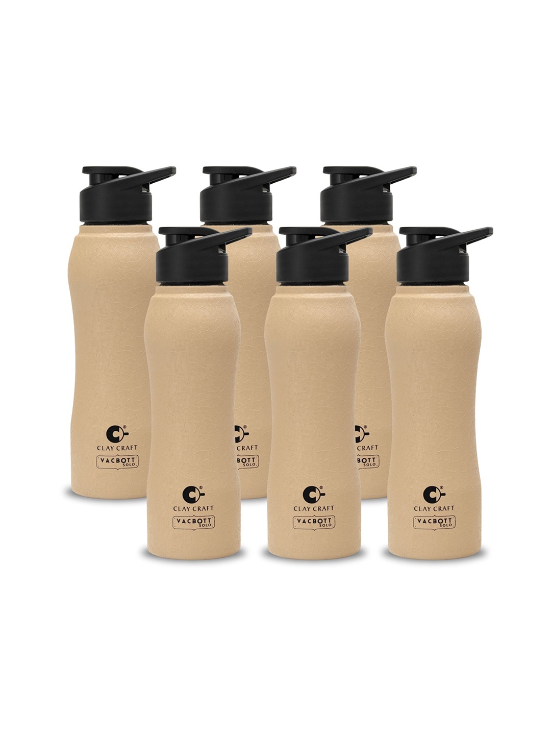 

Clay Craft Vacbott Neo 750Ml Single-Wall Stainless Steel BIS Approved Water Bottle, Beige