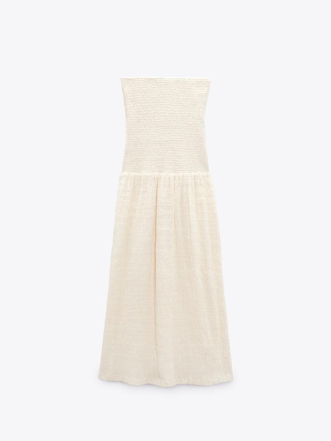 

ZARA Women Beige Dress