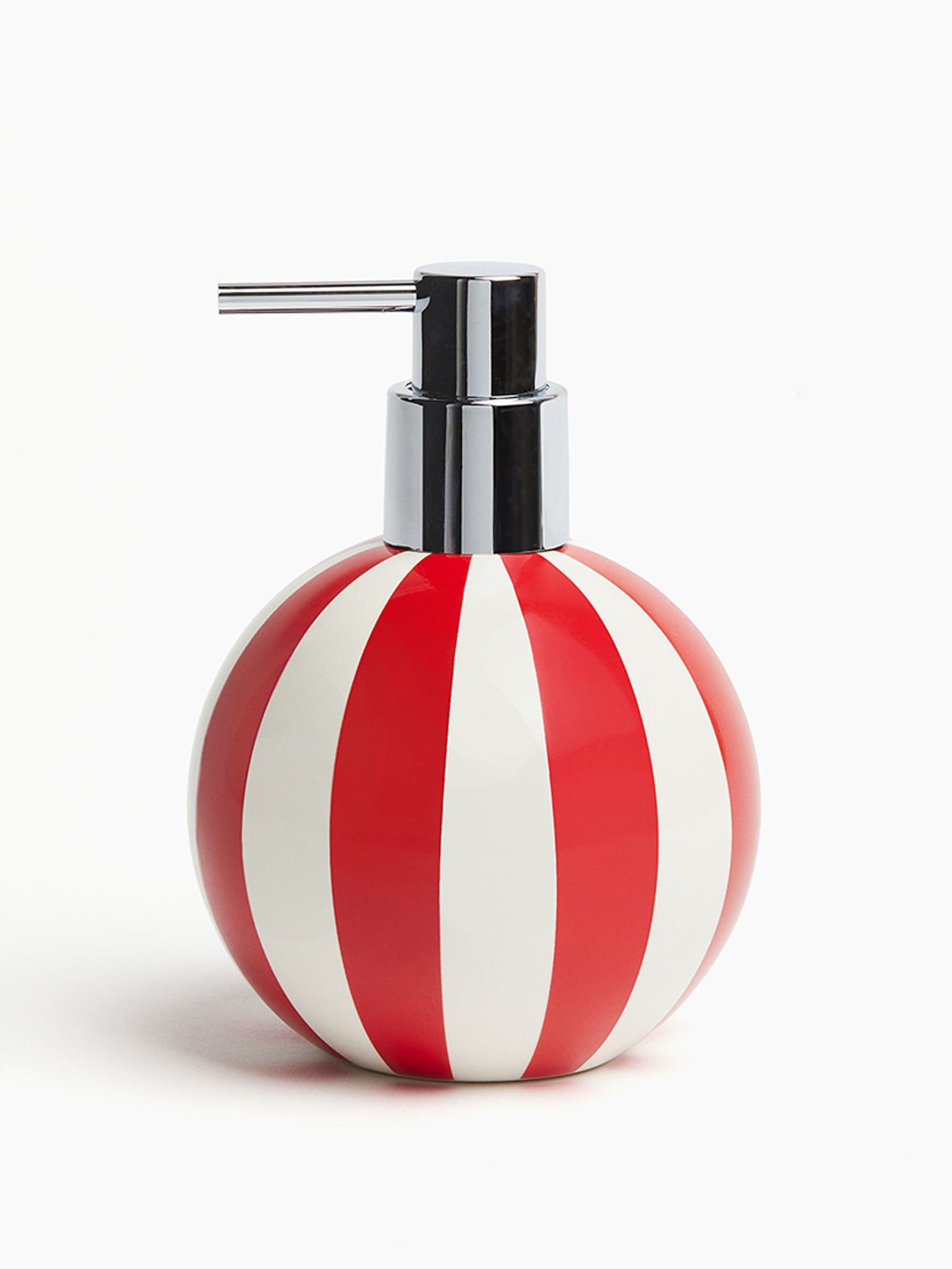 

H&M Red & White Round Soap Dispenser
