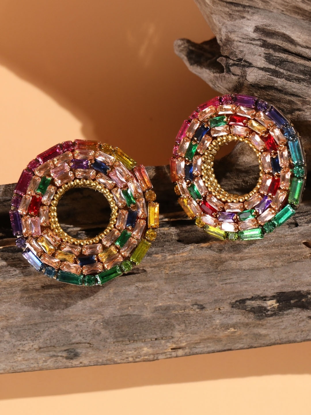 

KPOP Gold-Plated Rhinestone Contemporary Studs