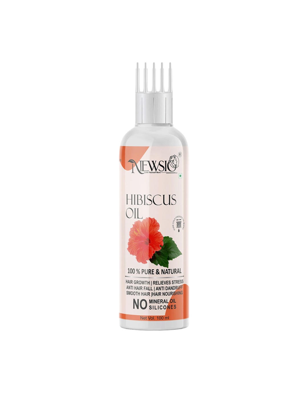 

Newsio 100% Pure & Natural Hibiscus Oil - 100 ml, White