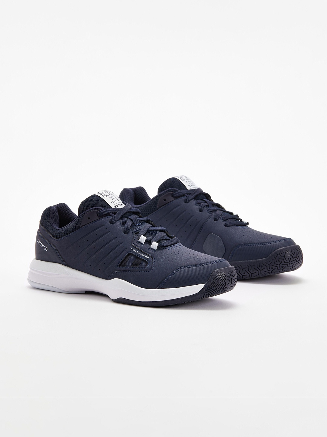 

Artengo By Decathlon Men Blue White Beginner Multi Court Tennis Shoes