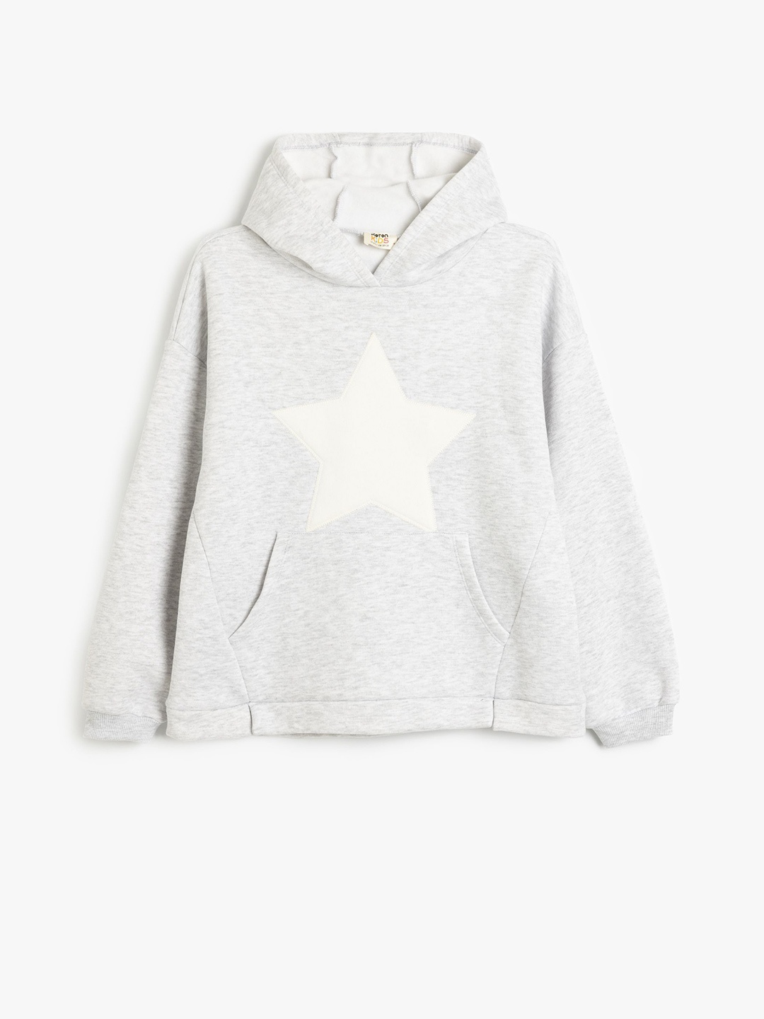 

Koton Girls Geometric Printed Hood Pullover Sweatshirt, Grey