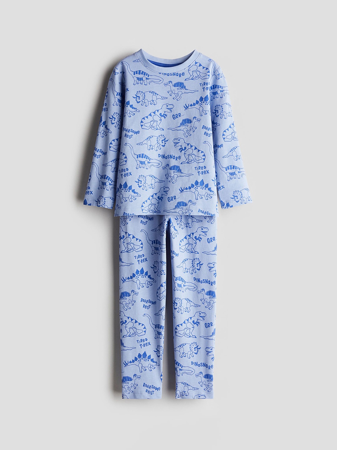 

H&M Boys Patterned Jersey Pyjamas, Blue