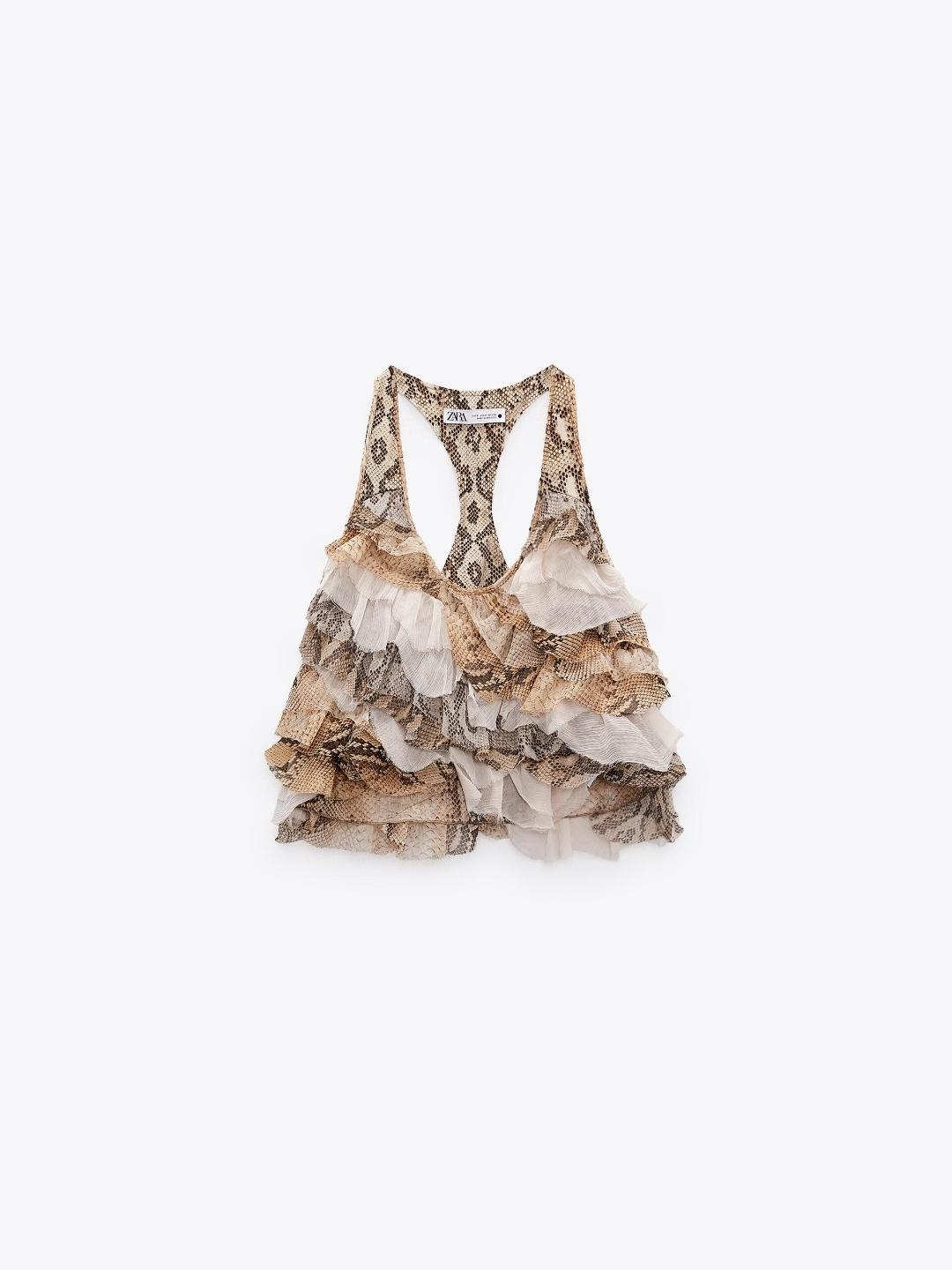 

ZARA Women Tops, Brown