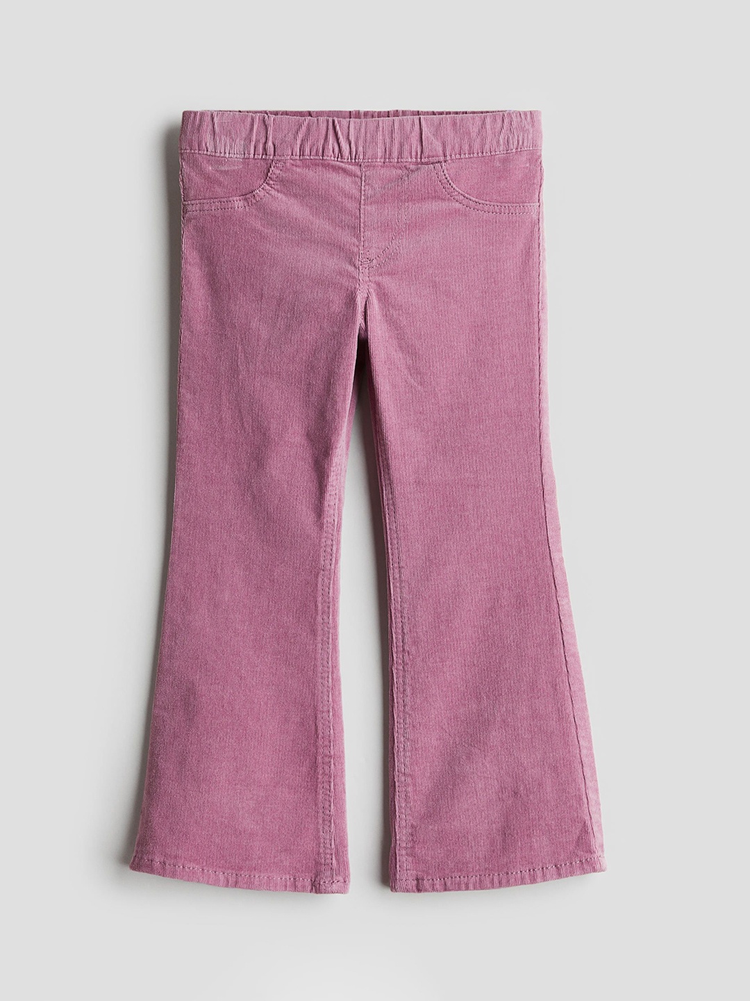 

H&M Infant Girls Flared Corduroy Treggings, Pink