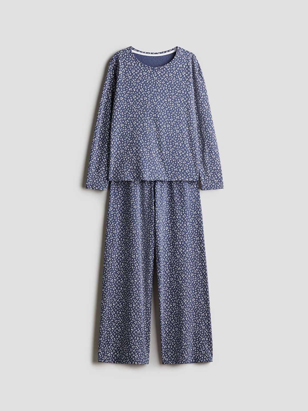 

H&M Girls Cotton Jersey Pyjamas, Blue