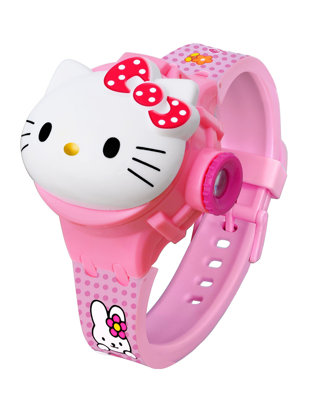 

SWADESI STUFF Unisex Kids Dial & Straps Digital Multi Function Automatic Watch PROJECTOR 3D KITTY, Pink