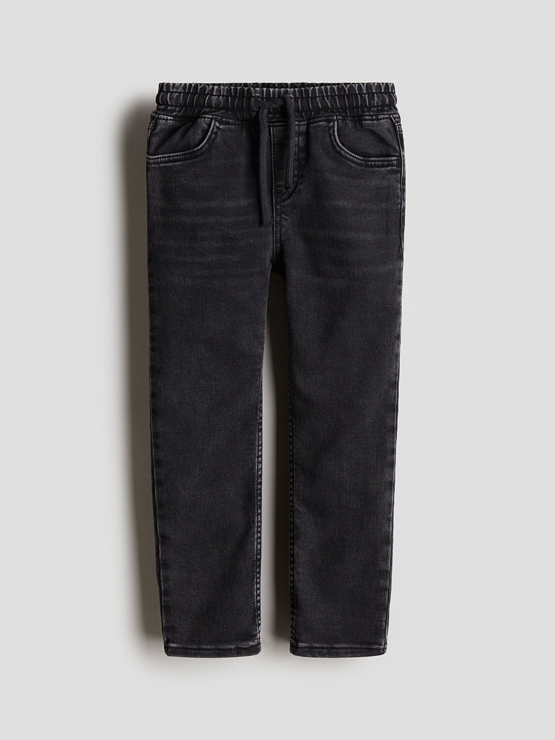 

H&M Boys Cotton Denim Joggers, Grey