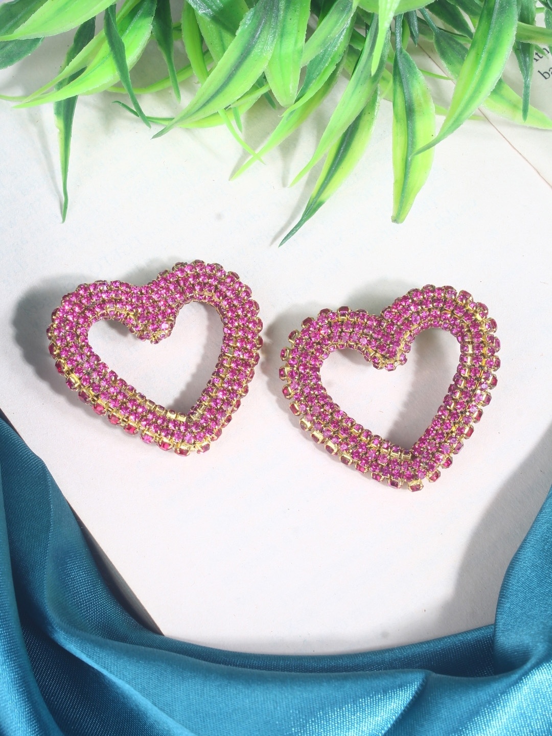 

KPOP Gold-Plated Rhinestone Studded Contemporary Studs Earrings