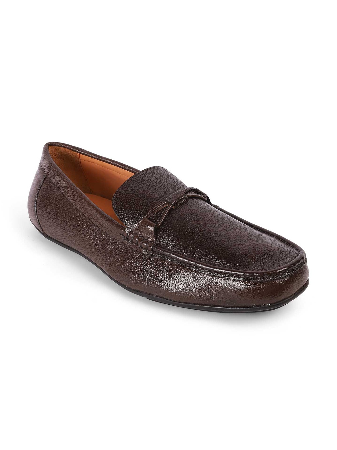 

Tresmode Men Leather Driving Shoes, Brown