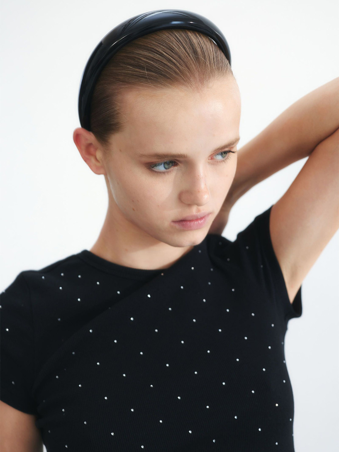 

H&M Patent Alice Band, Black