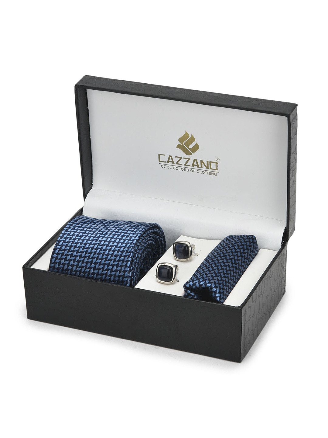 

Cazzano Men Accessory Gift Set of, Blue