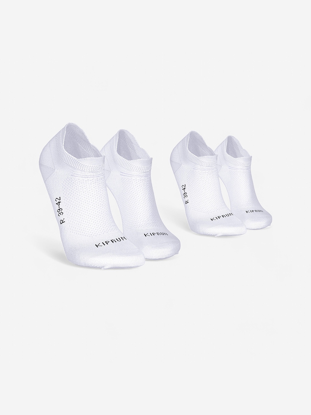 

KIPRUN By Decathlon Pack Of 2 Men Ankle-Length Socks, White