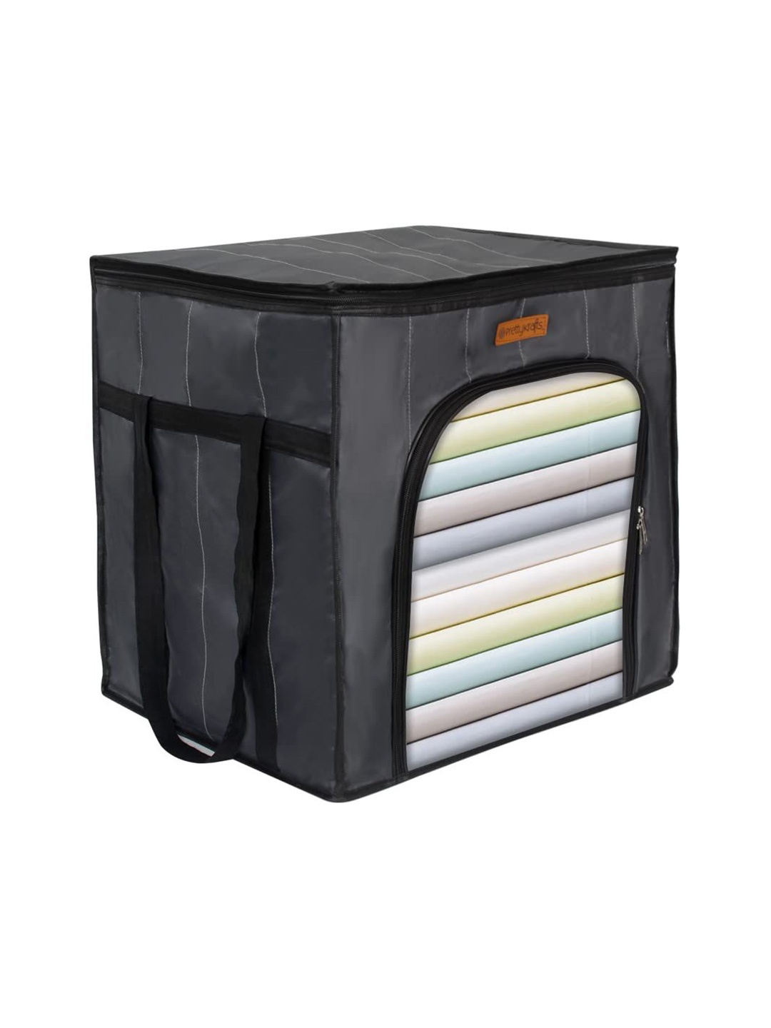 

prettykrafts Grey & Black Reusable Multi-Utility Organisers