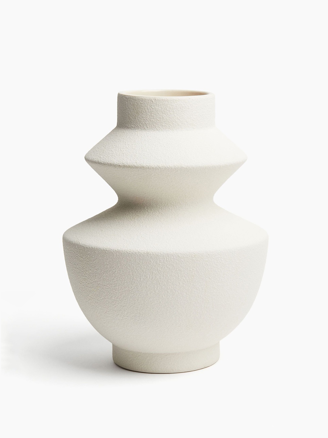 

H&M White Tall Angular Stoneware Vase