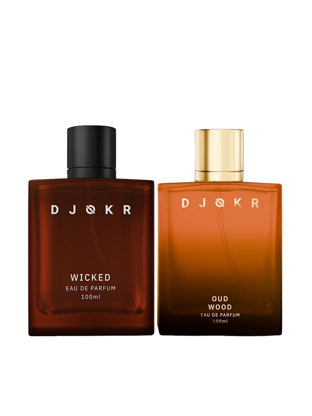 

DJOKR Set Of 2 Long Lasting Men Wicked & Oud Wood Eau De Parfum- 100 ml Each, Multi