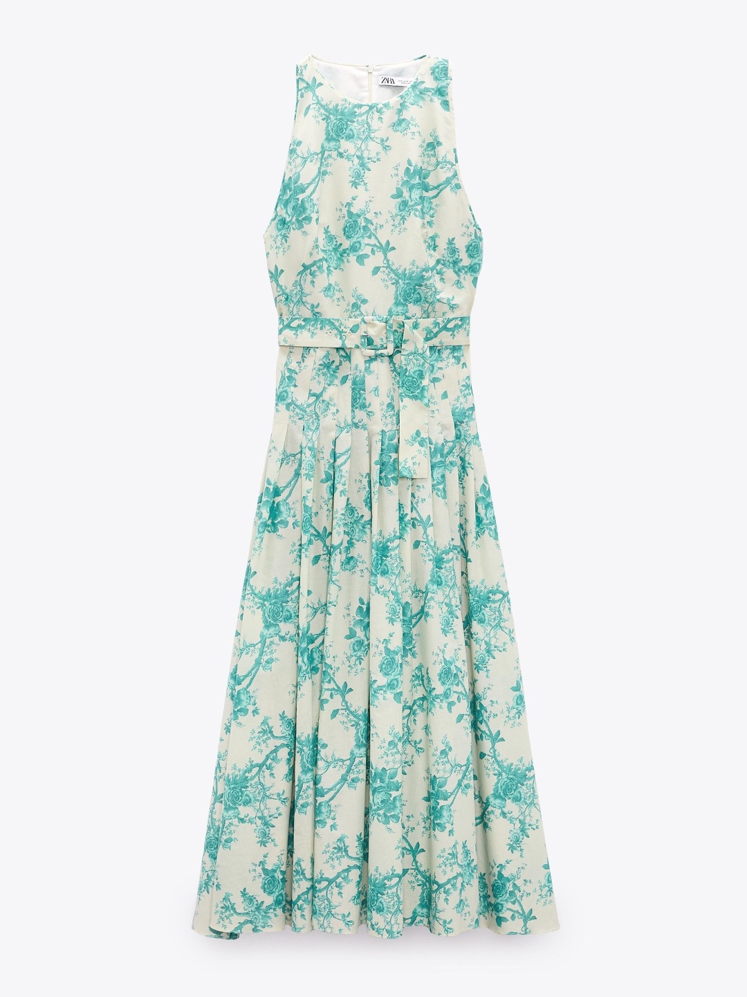 

ZARA Women Turquoise Blue Dress