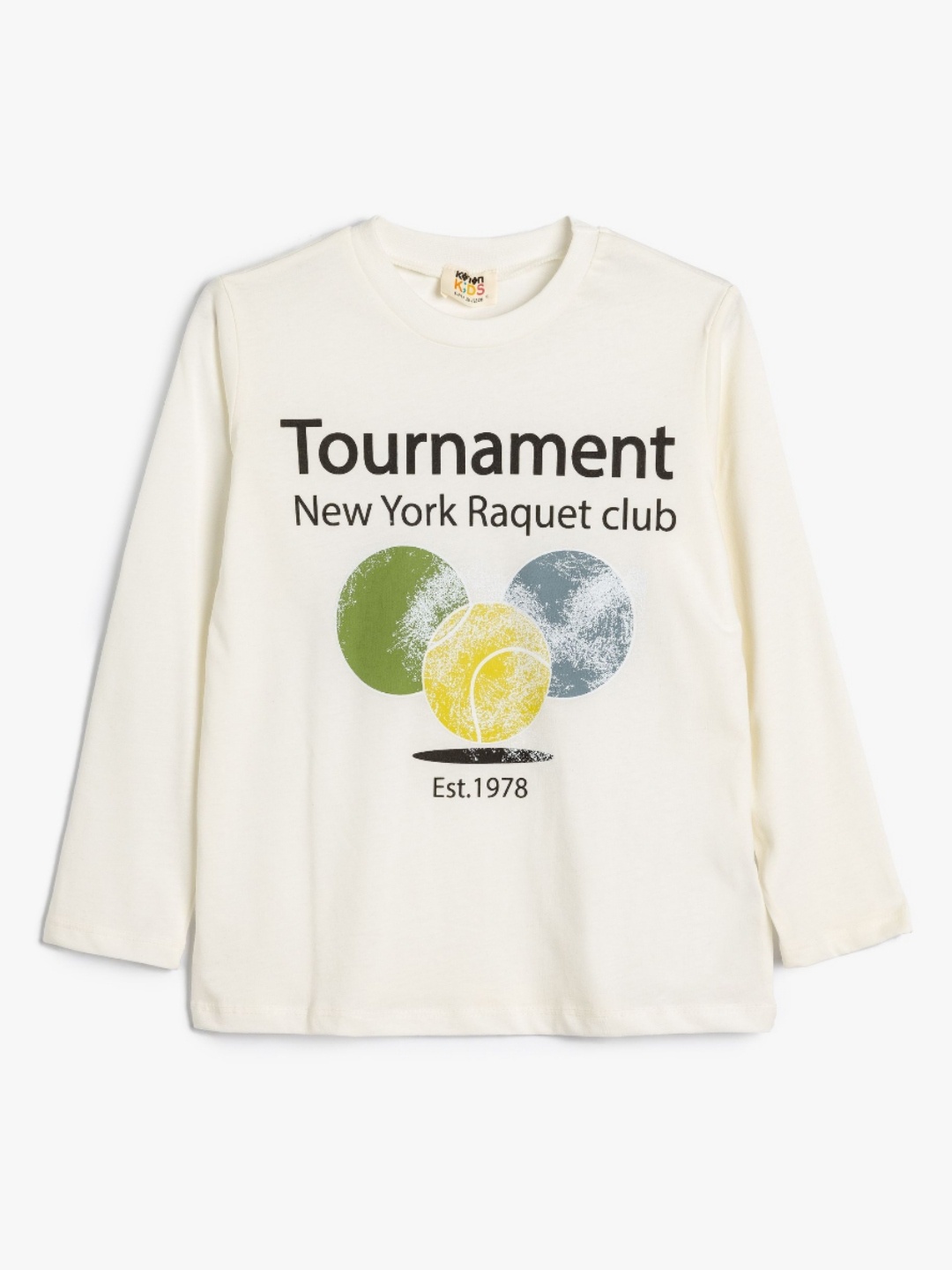 

Koton Boys Typography Printed Round Neck Cotton T-shirt, White