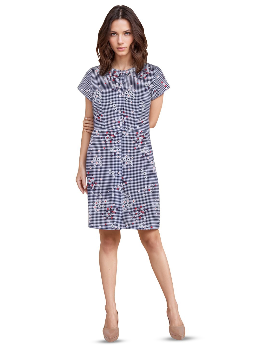 

Bunny Corset Print A-Line Dress, Multi
