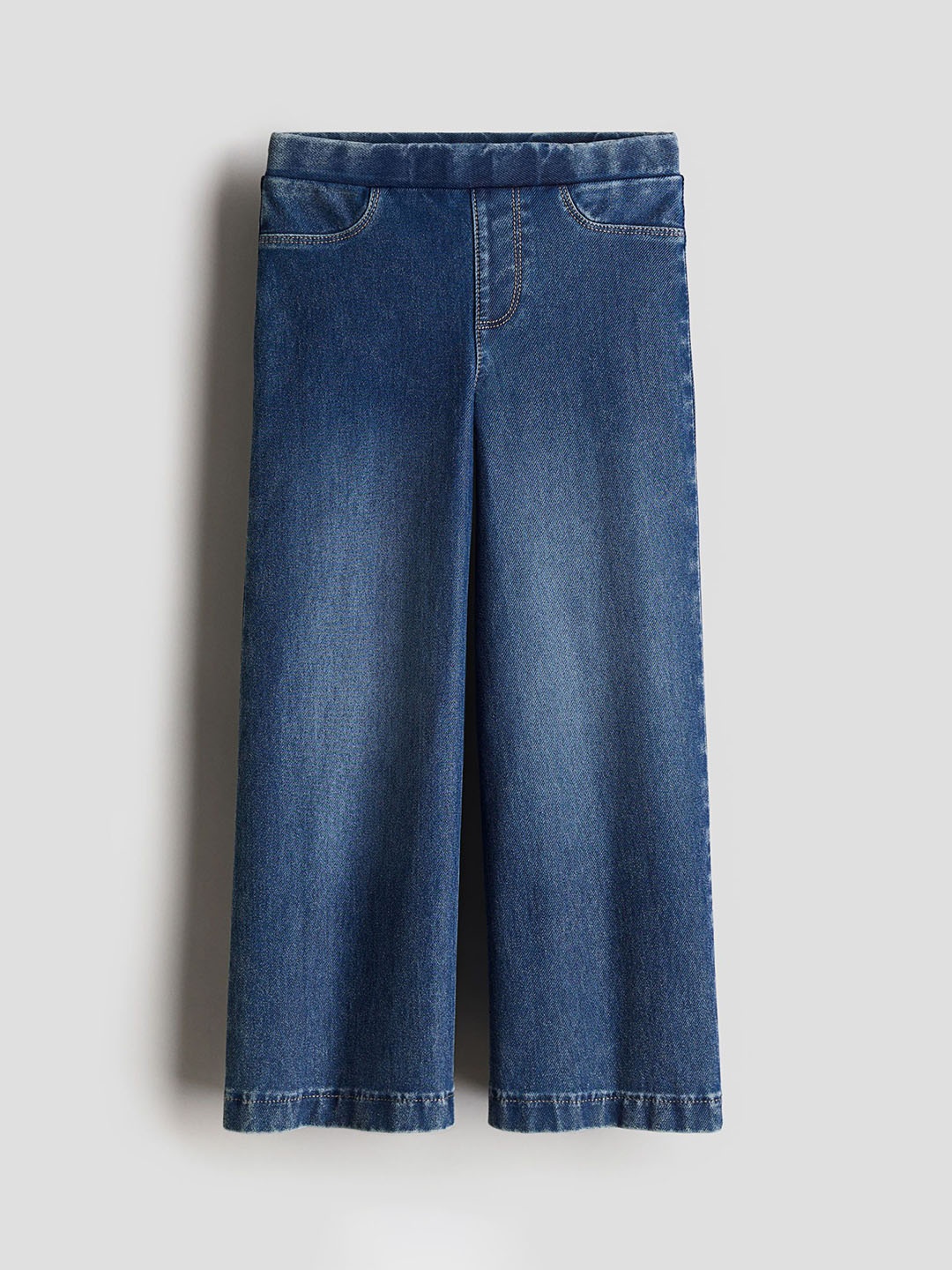 

H&M Girls Denim-Look Trousers, Blue