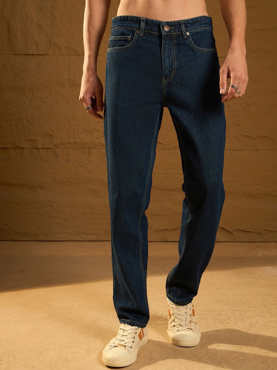 

Dennison Men Korean Baggy Fit Jeans, Blue